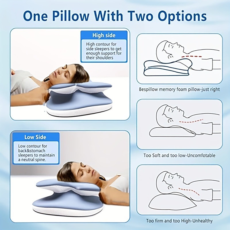 1pcs Ergonomic Memory Foam Cer - Memory Foam Orthopedic Pillow Neck Pain review and price