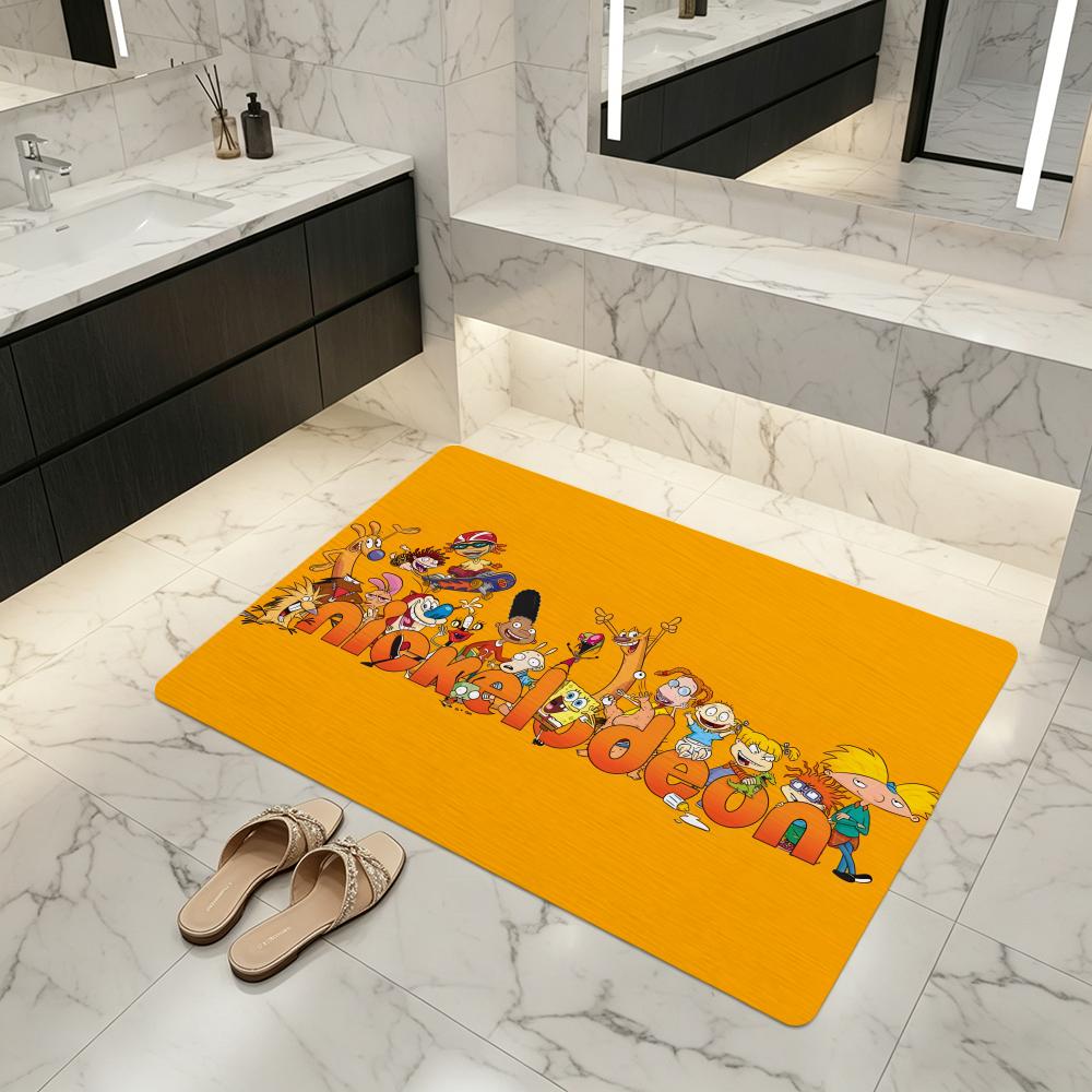 Cartoon H-Hey A-Arnold Floor M - Quick Dry Diatomite Bath Mat review and price